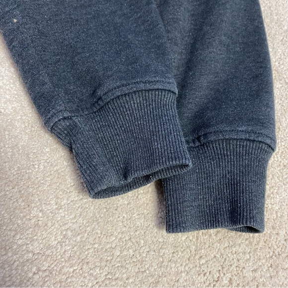 Zoo York mens varsity jacket sweatshirt maroon, gray, black cotton blend medium - Picture 8 of 9